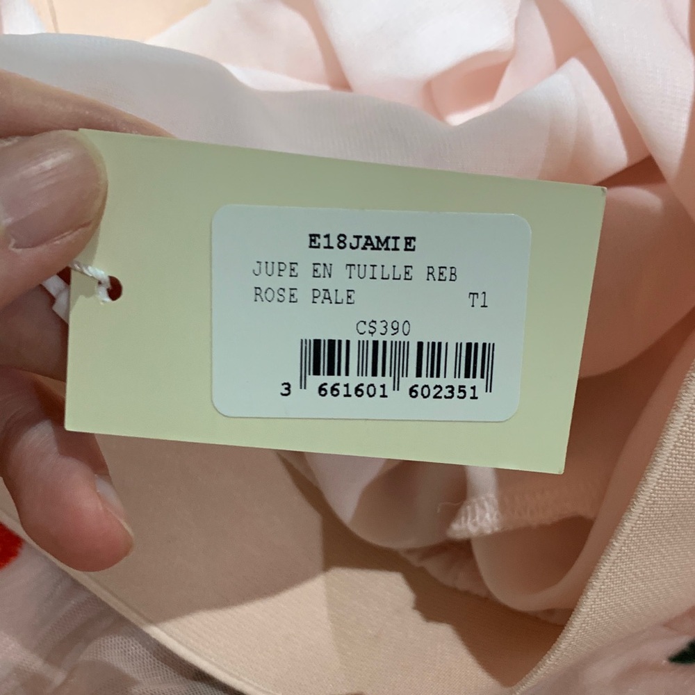 Maje Pink Floral Maxi Skirt - Picture 2 of 8